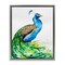 Stupell Industries Aphrodite Peacock Portrait Floating Frame, design by Marc Allante